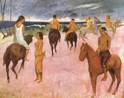 Paul Gauguin Riders on the Beach (mk07)